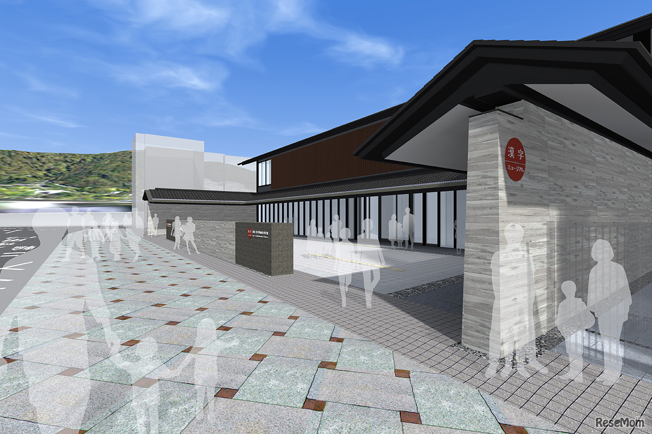 漢字ミュージアム　南西正面　イメージ画像