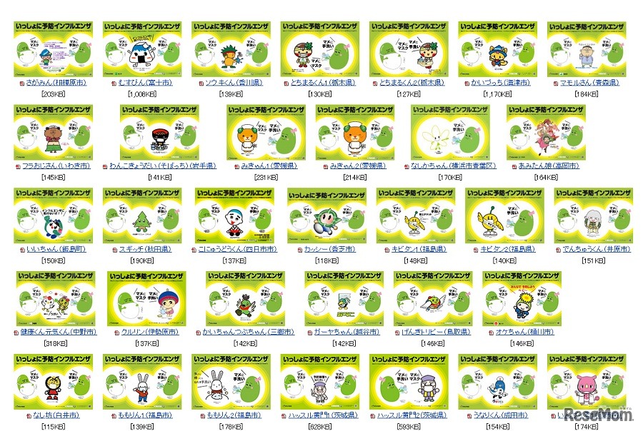 平成27年度（今年度）のコラボポスターの一部