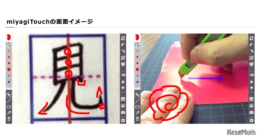 miyagiTouchの画面イメージ