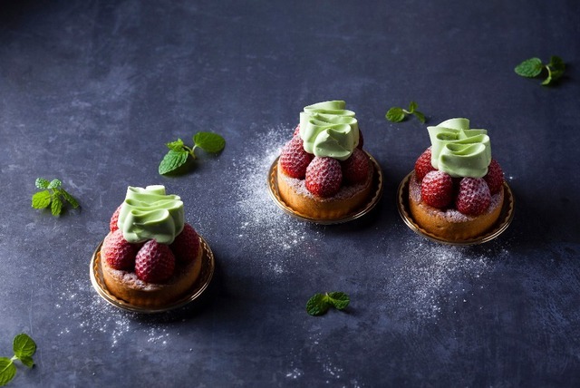 苺とミントのタルト 550円