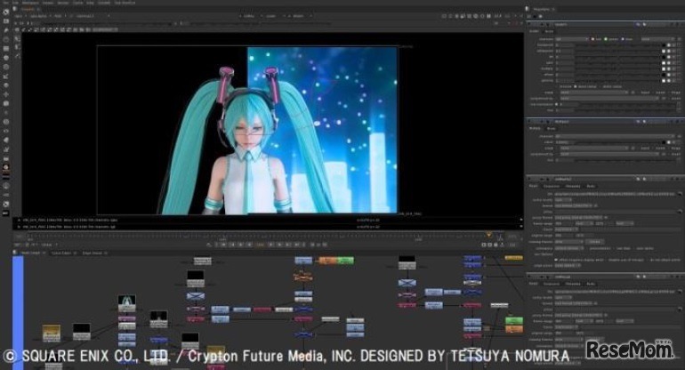 「HATSUNE MIKU×TETSUYA NOMURA」より　(c) SQUARE ENIX CO., LTD.／Crypton Future Media, INC. DESIGNED BY TETSUYA NOMURA