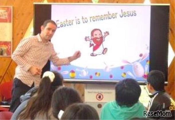 英語村でのアクティビティーのようす