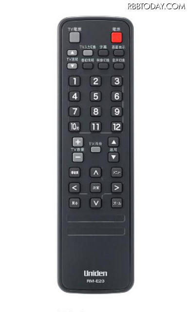 ユニデン、地上デジタルチューナー、DTH11 リモコン
