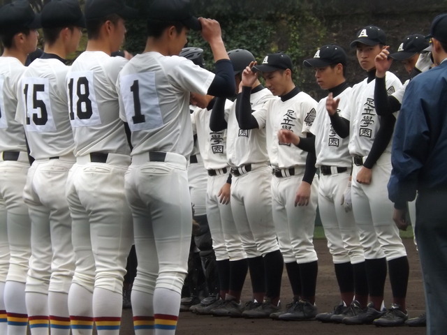 創価対足立学園の試合開始の挨拶