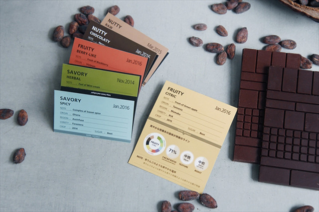 常時6、7種類のカカオ豆を使用したタブレットを用意