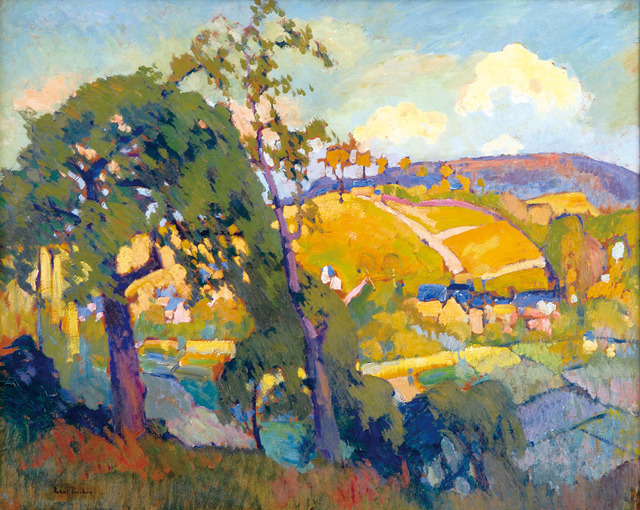 ロベール・アントワーヌ・パンション《ブランヴィル＝クルヴォンの谷》1910年頃　油彩、キャンヴァス　65×81cm　個人蔵 Collection Privee「画像写真の無断転載を禁じます」