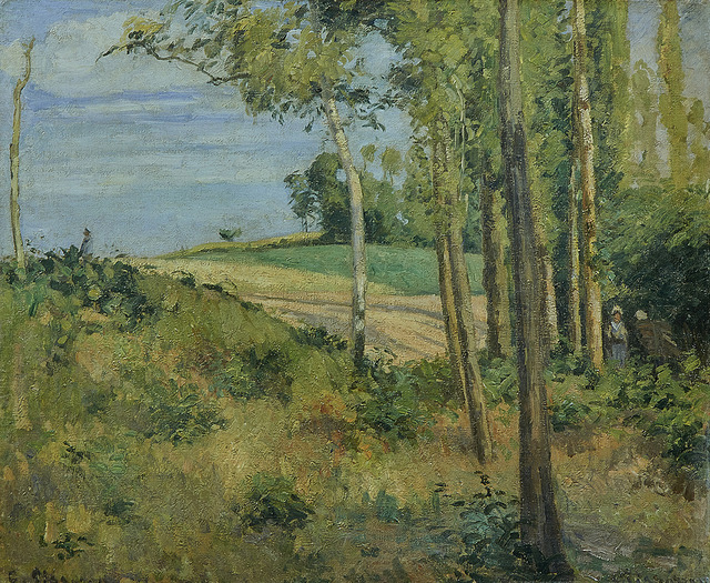 カミーユ・ピサロ《マトゥランの丘にて、ポントワーズ》1874年　油彩、キャンヴァス　45×65cm　個人蔵　Collection Privee「画像写真の無断転載を禁じます」