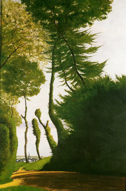 フェリックス・ヴァロットン《オンフルールの眺め、朝》1912年　油彩、キャンヴァス　146×97cm　オワーズ県美術館　ボーヴェ Beauvais,MUDO,musee de I'Oise (c) RMN-Grand Palais／Martine Beck-Coppola／distributed by AMF「画像写真の無断転載を禁じます」