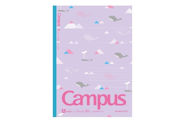 限定柄キャンパスノート＜ひんやりアニマル＞クジラ