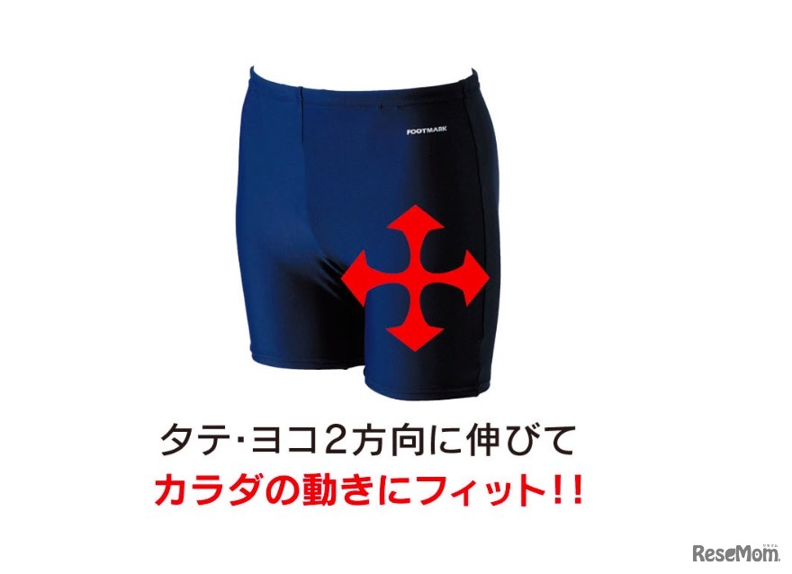 生地は縦横に伸びるツーウェイ素材を採用