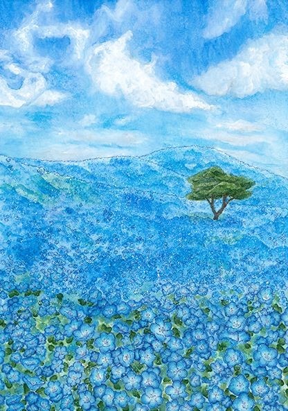 2015年にグランプリを受賞した鈴木陽菜さんの「ネモフィラの青」