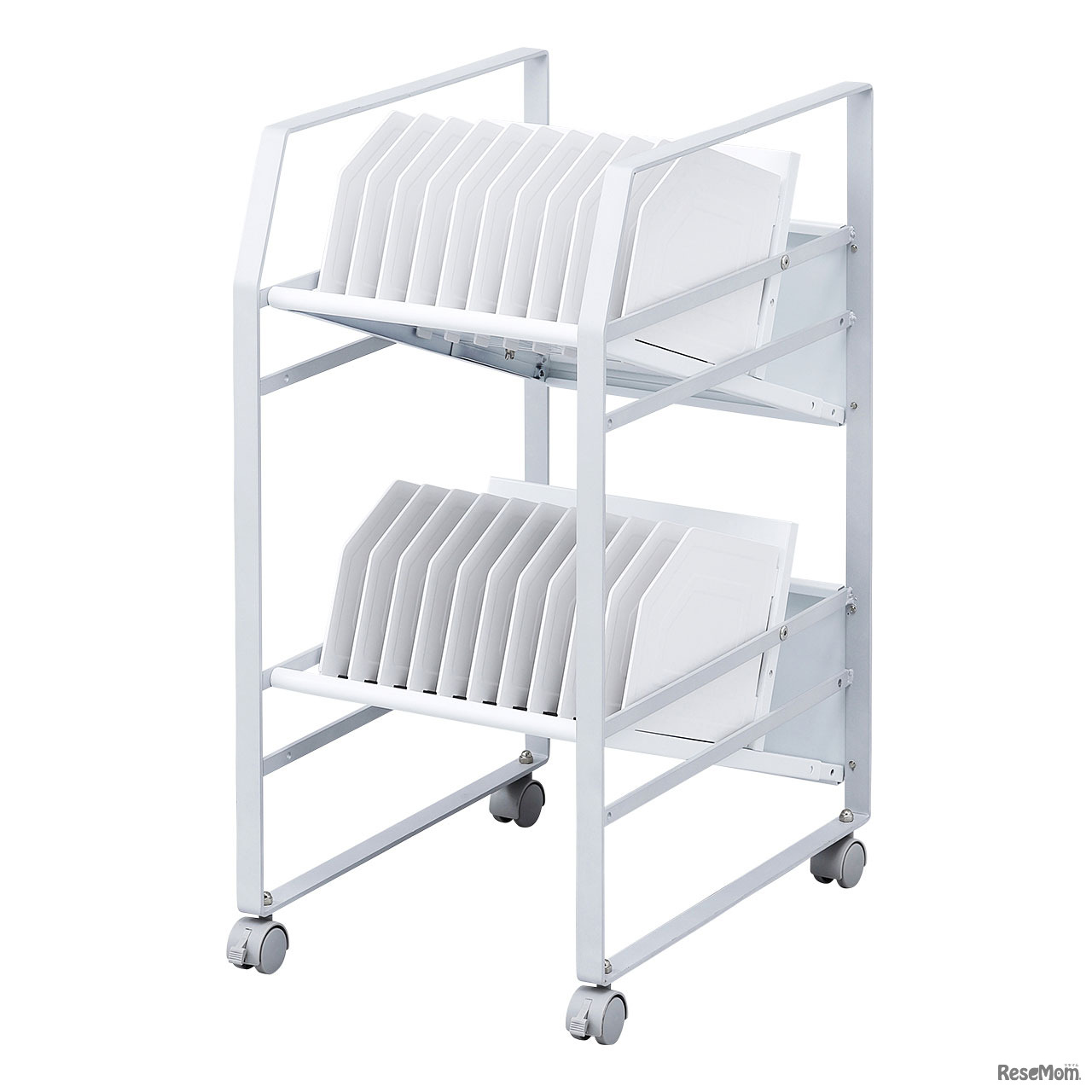 タブレット収納省スペース型ワゴン「RAC-TABWG2」