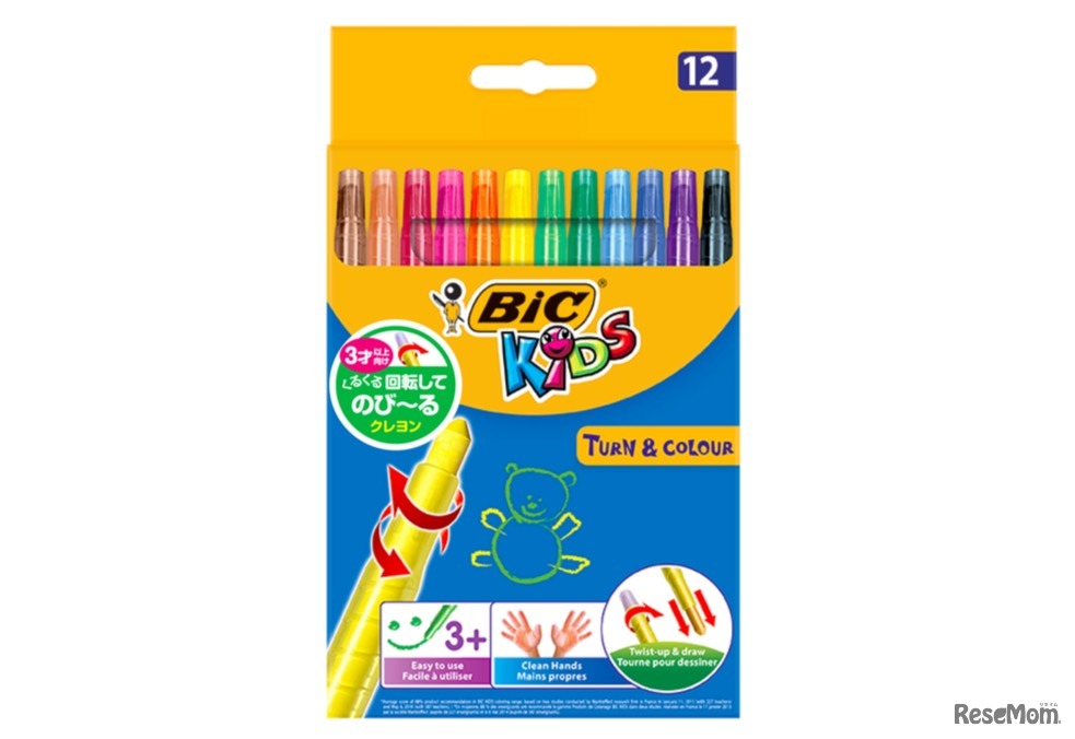 ビックキッズ のびーるクレヨン 12色