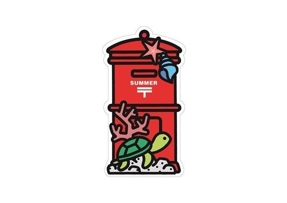 夏のポスト型はがき（かめ）