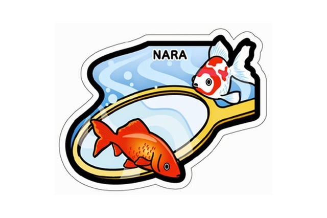 ご当地フォルムカード（奈良）金魚すくい