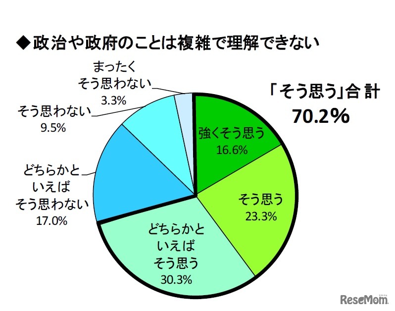 政治や政府のことは複雑で理解できない