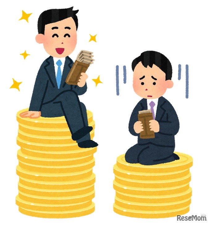 格差社会のイメージ　(c) いらすとや