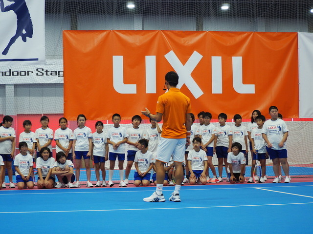 テニスイベント「LIXIL 錦織チャレンジ」に錦織圭が登場（2016年7月12日）