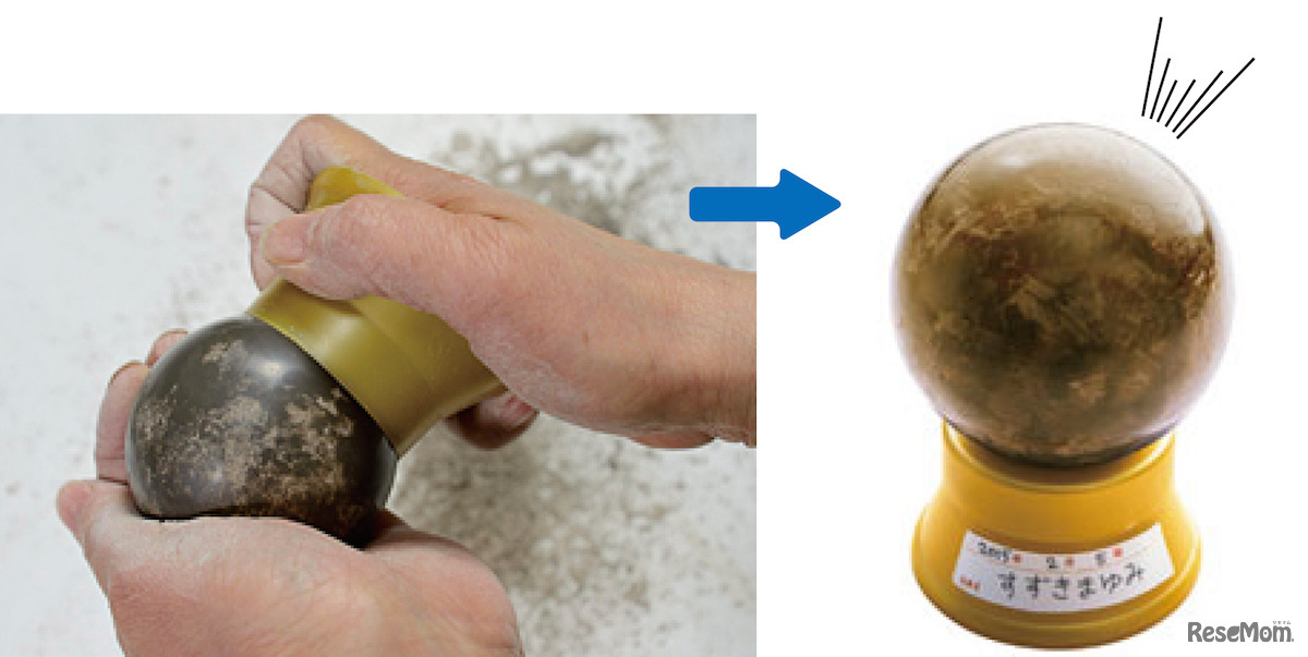 どろだんごの制作イメージ