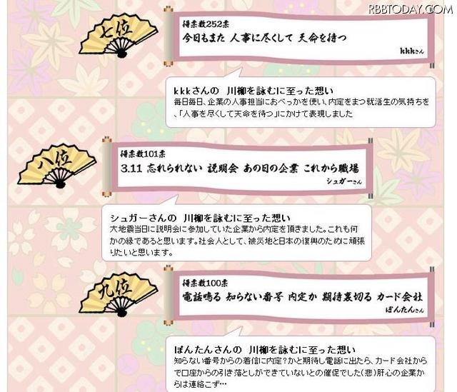 就活川柳2011入選作