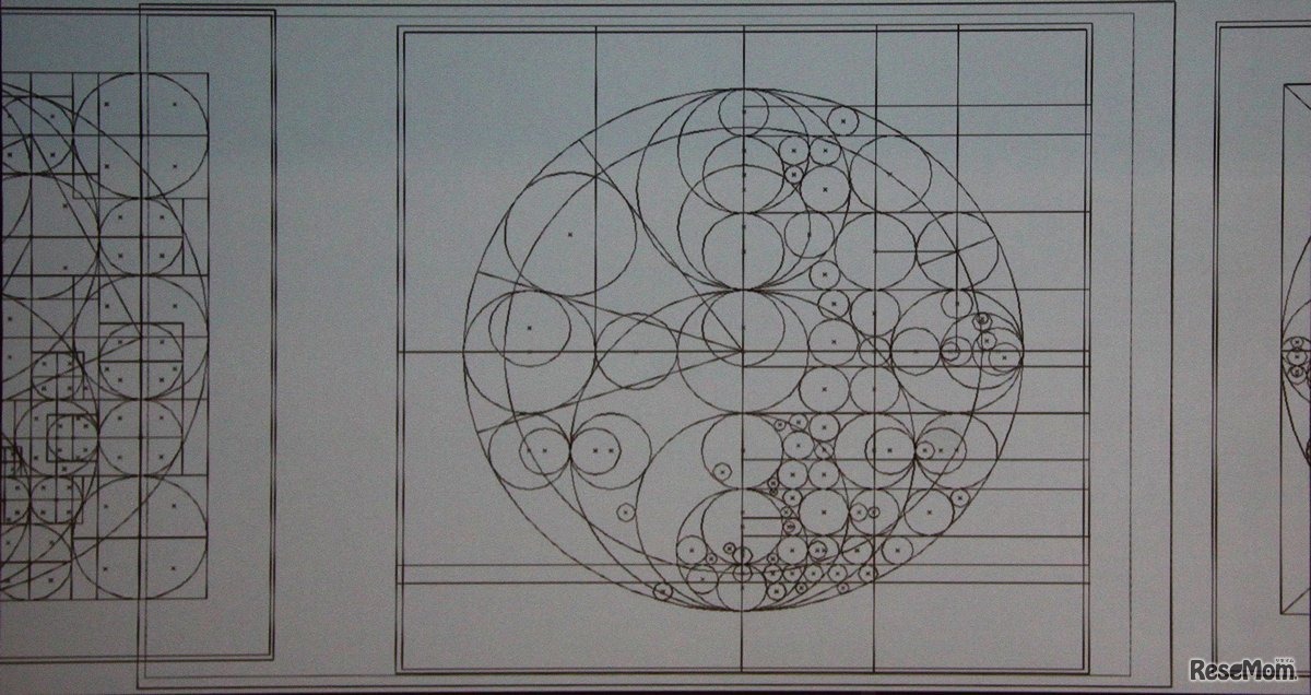大きさが異なる円の配置を考える≪撮影：中尾真二≫