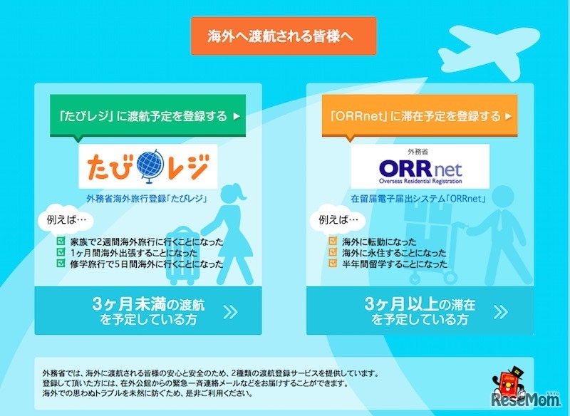 外務省「たびレジ」