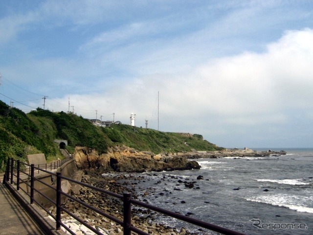 観測地のひとつ、千葉県の犬吠埼灯台