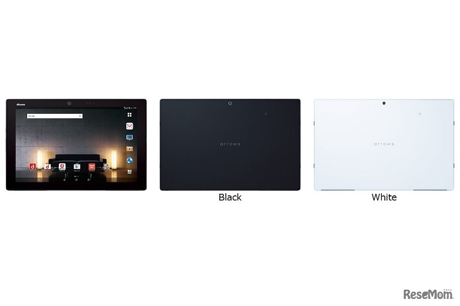 「ドコモ タブレット arrows Tab F-04H」端末外観