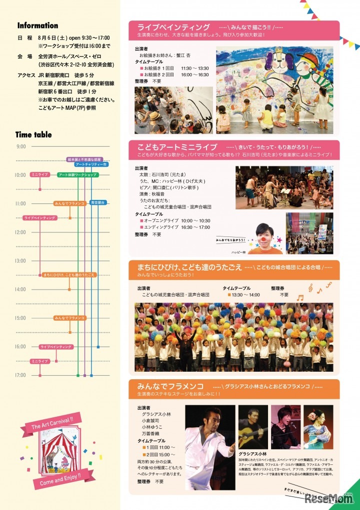 イベント内容とタイムテーブル