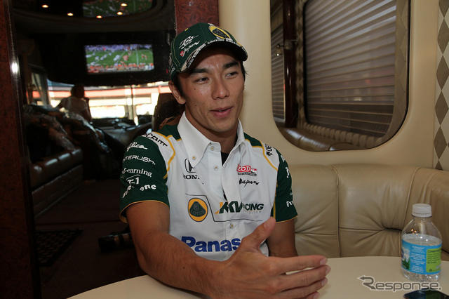 佐藤琢磨選手（8月28日・第13戦インフィニオン・レースウェイ）