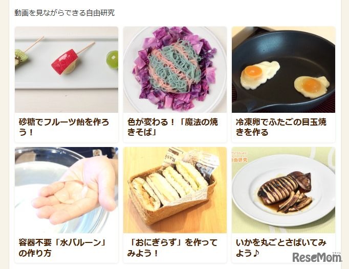 身近な食材で科学現象を体感できる自由研究が盛りだくさん