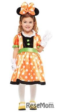 ディズニー パンプキンミニーキッズコスチューム 女の子 対応身長80-100cm 95846TAmazon販売価格：6,030円（9月15日発売予定、予約受付中）