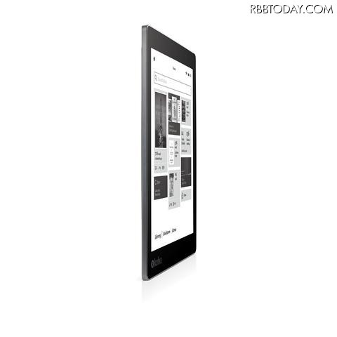 サイズは約195.1×138.5×6.9mm、重さは約230g。同社の電子書籍リーダーの中で最大・最薄となる