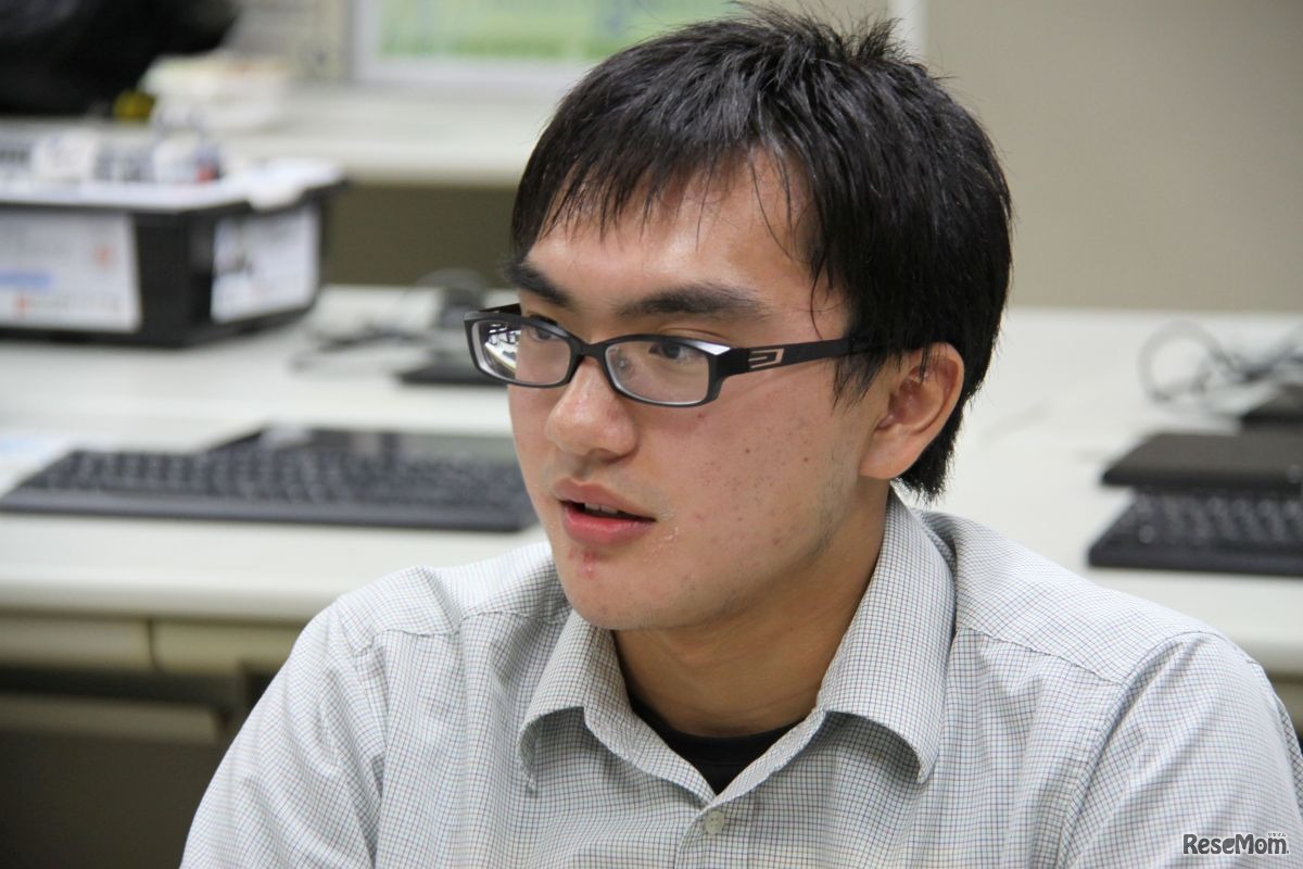 中野正基さん（3年）　＜撮影：中尾真二＞