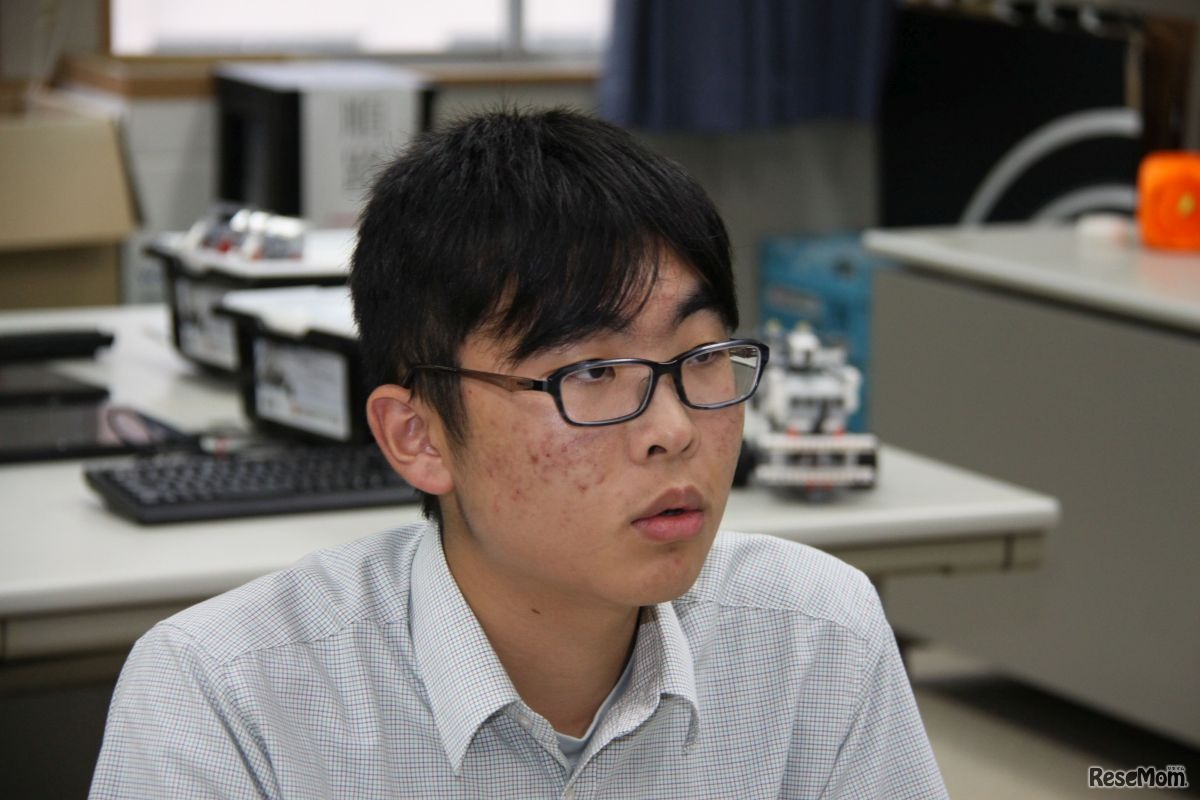 定塚司さん（3年）　＜撮影：中尾真二＞