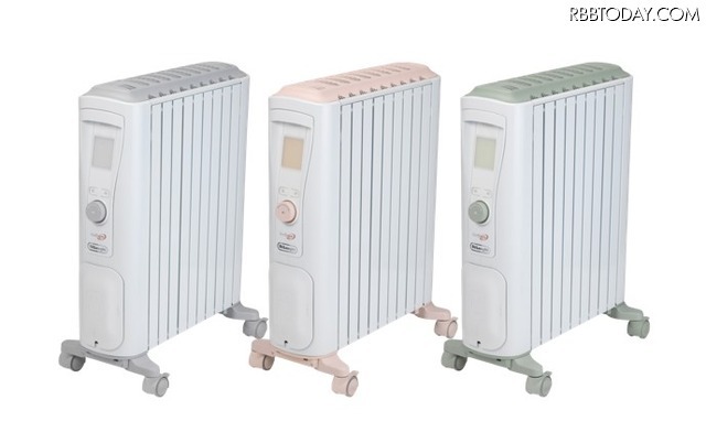 オイルヒーターは温風を出さないため、室内の乾燥を抑え加湿器も不要となる。また、やけどや火事を防げる暖房器具といえる（画像はプレスリリースより）