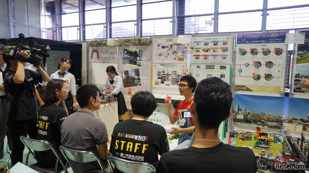 オープンカテゴリーでのプレゼンテーション審査の模様