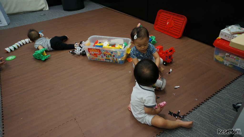 会場には子どもが実際に遊べるスペースも用意されていた