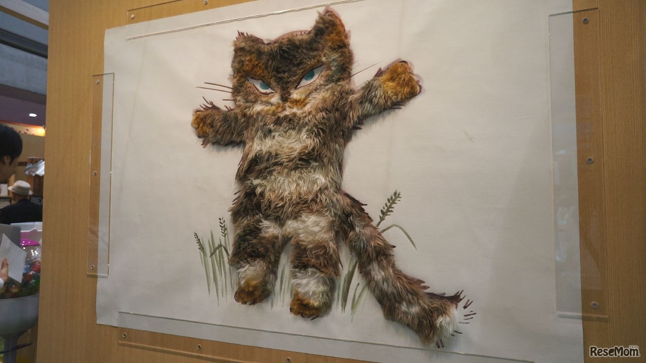 ダヤンの壁画は布製（講談社ブース）