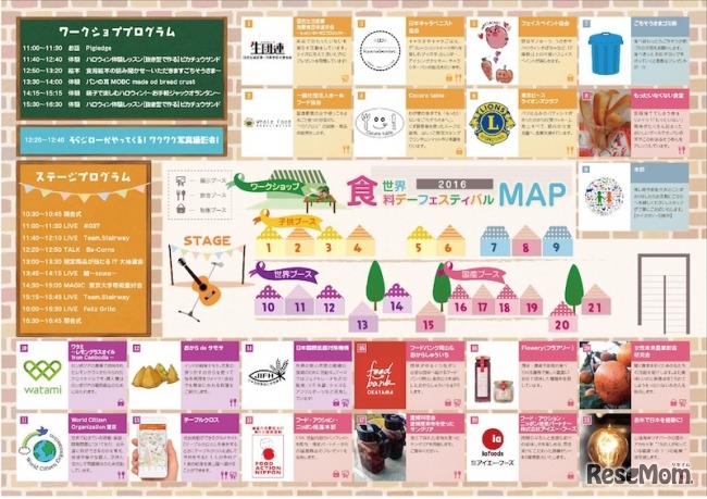 世界食料デーフェスティバル2016　ブースマップ