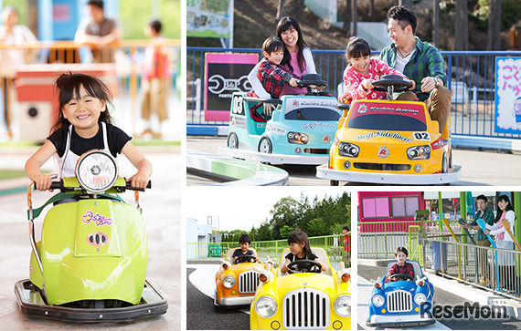 家族みんなで楽しめるのりものがたくさん