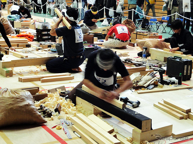 技能五輪全国大会（10月21～24日）　「建築大工」競技