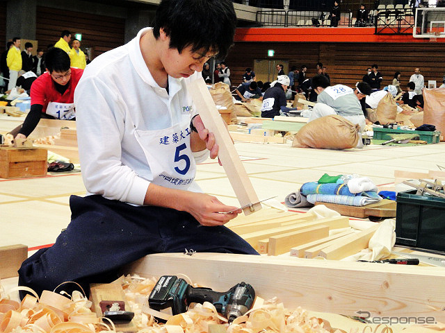 技能五輪全国大会（10月21～24日）　「建築大工」競技