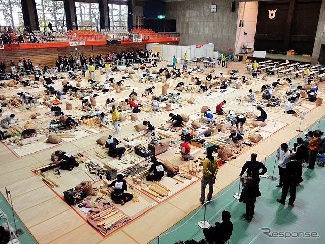 技能五輪全国大会（10月21～24日）　「建築大工」競技
