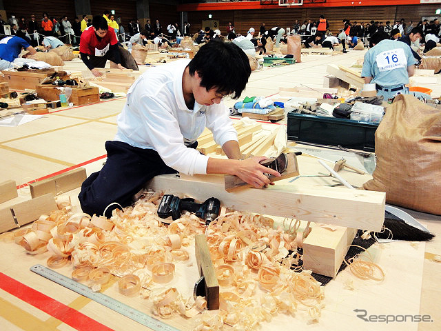 技能五輪全国大会（10月21～24日）　「建築大工」競技