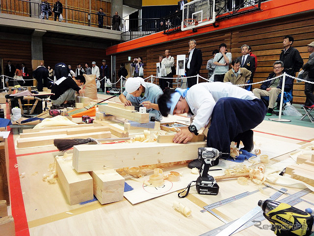 技能五輪全国大会（10月21～24日）　「建築大工」競技