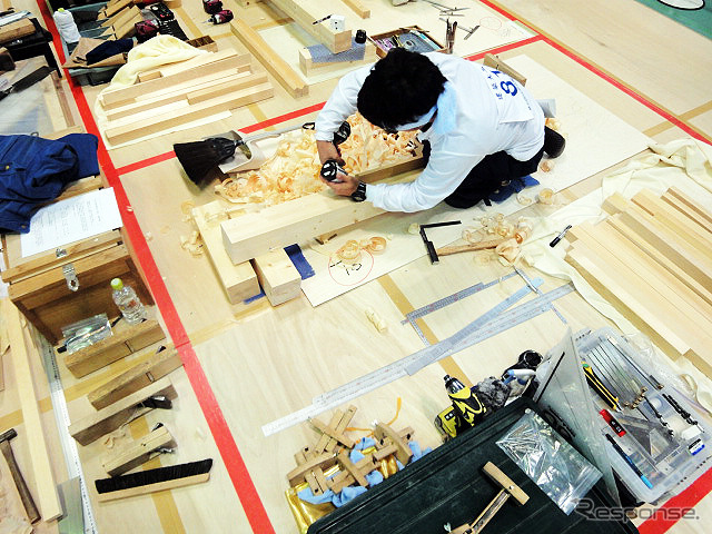 技能五輪全国大会（10月21～24日）　「建築大工」競技