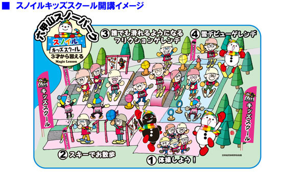 六甲山スノーパーク、キッズ向け新スキースクール開講