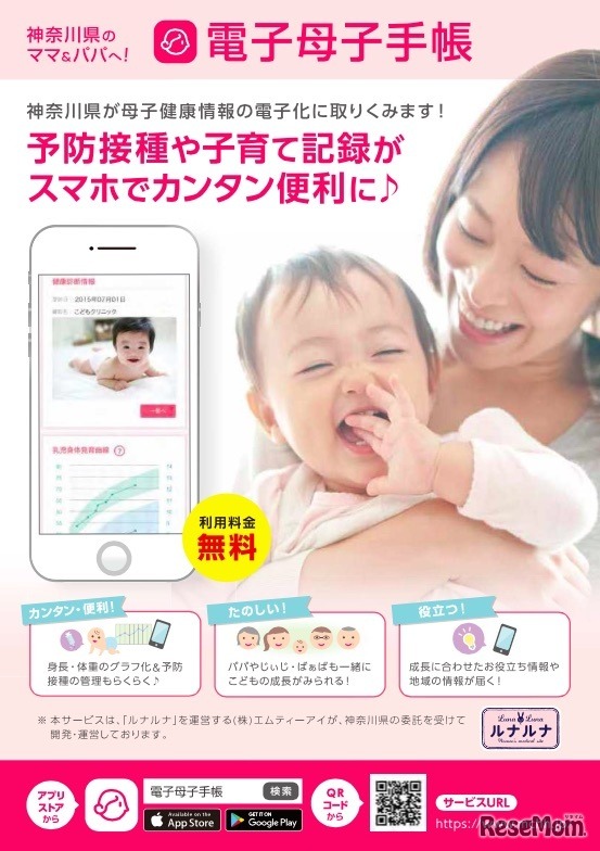 神奈川県「電子母子手帳」