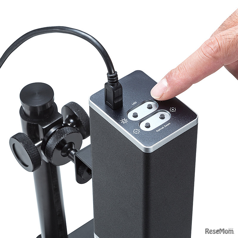 被写体に合わせて照明が調節できる